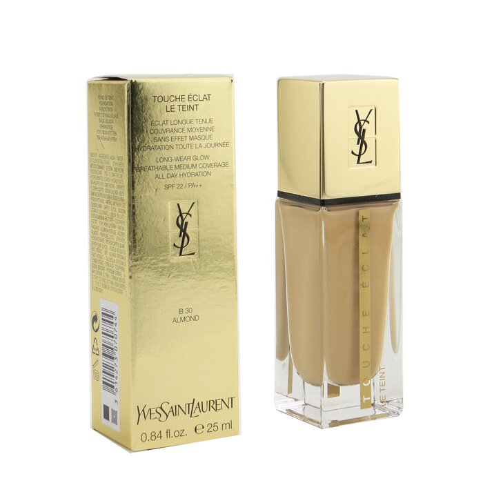 Touche Eclat Le Teint Long Wear Glow Foundation Spf22 - # B30 Almond - 25ml/0.84oz