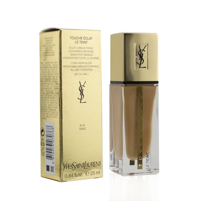 Touche Eclat Le Teint Long Wear Glow Foundation Spf22 - # B40 Sand - 25ml/0.84oz