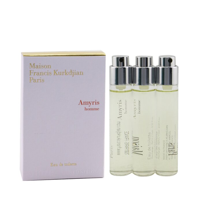 Amyris Eau De Toilette Travel Spray Refills - 3x11ml/0.37oz