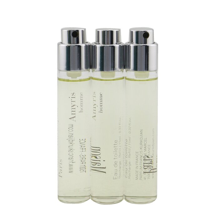 Amyris Eau De Toilette Travel Spray Refills - 3x11ml/0.37oz