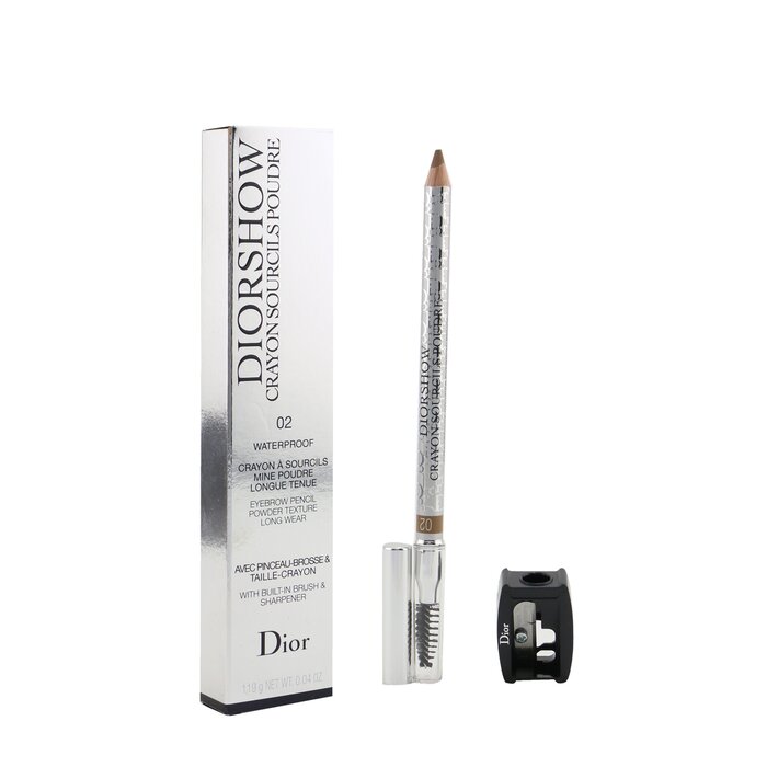 Diorshow Waterproof Crayon Sourcils Poudre - # 02 Chestnut - 1.19g/0.04oz