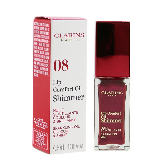 Lip Comfort Oil Shimmer - # 08 Burgundy Wine - 7ml/0.2oz