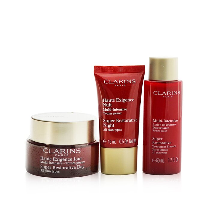 Super Restorative Collection: Day Cream 50ml+ Night Cream 15ml+ Treatment Essence 50ml+ Pouch - 3pcs+1pouch