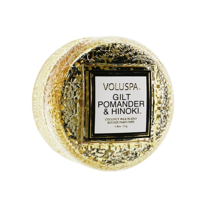 Macaron Candle - Gilt Pomander & Hinoki - 51g/1.8oz