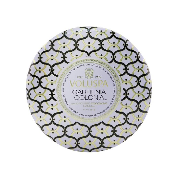 3 Wick Decorative Tin Candle - Gardenia Colonia - 340g/12oz