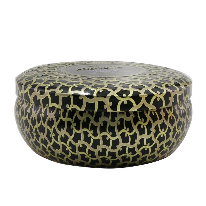 3 Wick Decorative Tin Candle - Suede Noir - 340g/12oz