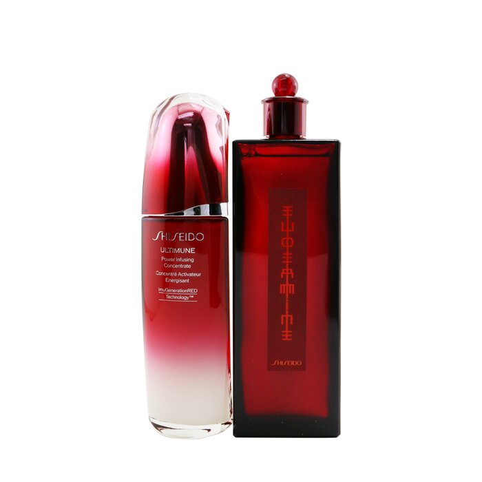 Ultimune Power & Revitalizing Set: Ultimune Power Infusing Concentrate 100ml + Eudermine Revitalizing Essence 200ml - 2pcs