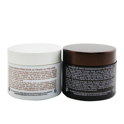 Black Tea Age-delay For Night & Day Set: Black Tea Instant Perfecting Mask 100ml + Black Tea Firming Overnight Mask 100ml - 2x100ml/3.3oz