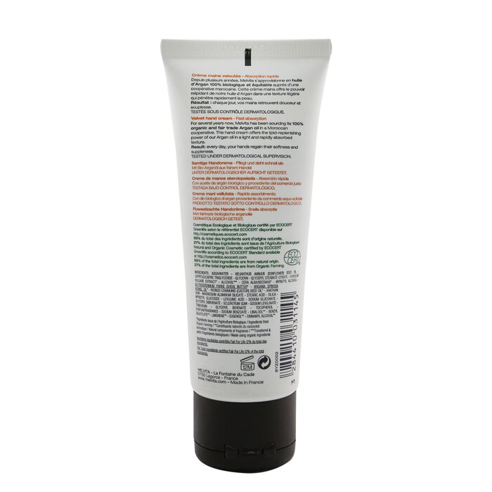 L'argan Bio Velvet Hand Cream - 75ml/2.5oz