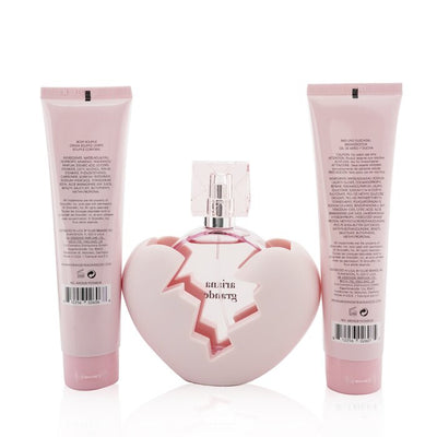 Thank U Next Coffret: Eau De Parfum Spray 100ml/3.4oz + Body Souffle 100ml/3.4oz + Bath And Shower Gel 100ml/3.4oz - 3pcs