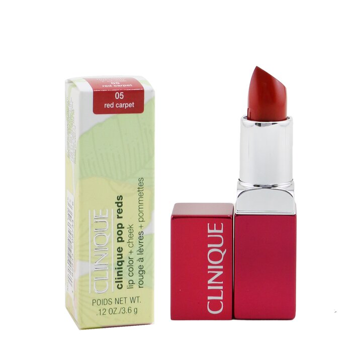 Clinique Pop Reds Lip Color + Cheek - # 05 Red Carpet - 3.6g/0.12oz