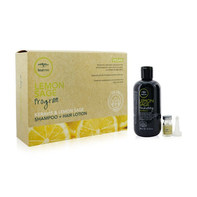 Tea Tree Lemon Sage Program Set: Shampoo 300ml + Hair Lotion 12x6ml - 13pcs