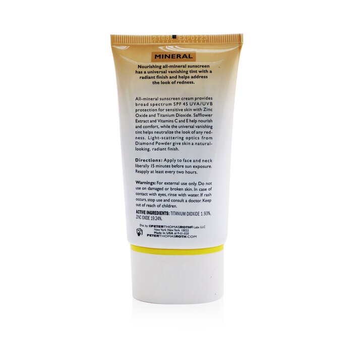 Max Mineral Tinted Suncreen Broad Spectrum Spf 45 - 50ml/1.7oz