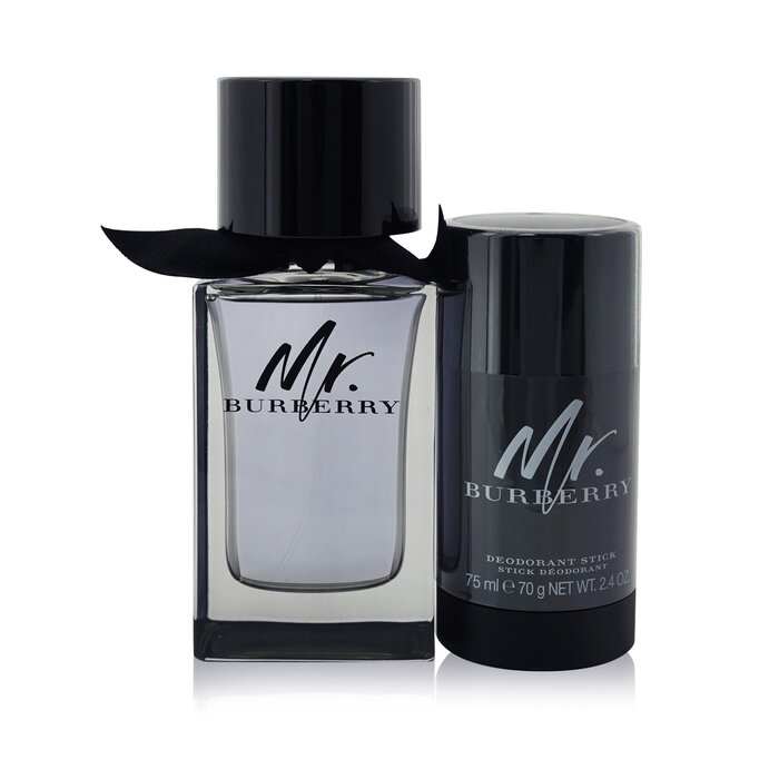 Mr. Burberry Coffret: Eau De Toilette Spray 100ml/3.3oz + Deodorant Stick 70g/2.4oz - 2pcs