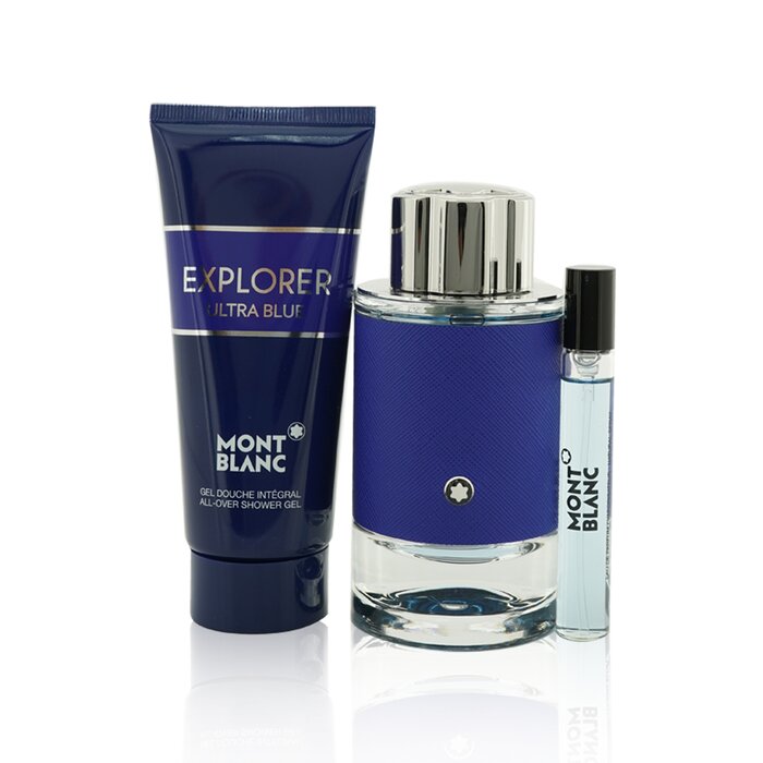 Explorer Ultra Blue Coffret: Edp Spray 100ml + Edp Spray 7.5ml + Shower Gel 100ml - 3pcs