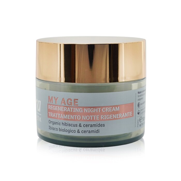 My Age Regenerating Night Cream With Organic Hibiscus & Ceramides - For Mature Skin - 50ml/1.8oz