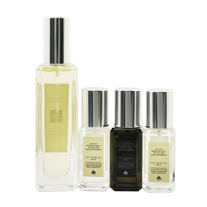 White Moss & Snowdrop Scent Pairing Collection: White Moss & Snowdrop Cologne Spray 30ml + English Pear & Freesia 9ml + Blackberry &