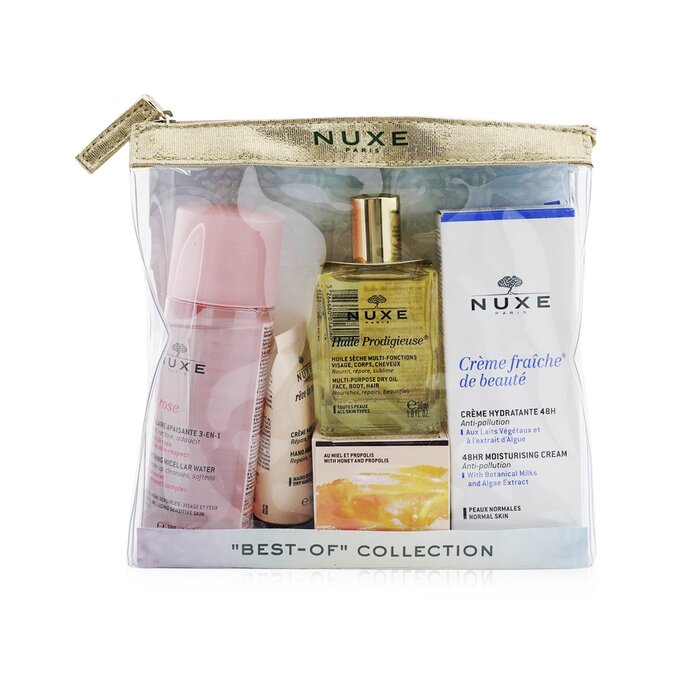 "best-of" Collection: Very Rose Micellar Water+reve De Miel Hand & Nail Cream+huile Prodigieuse Multi-purpose Dry Oil+reve De Miel Honey Lip