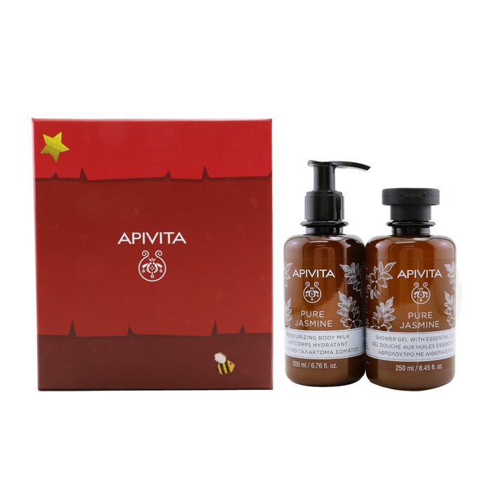 Relaxing Treats Euphoria & Softness Set: Pure Jasmine Shower Gel 250ml+ Pure Jasmine Moisturizing Body Milk 200ml - 2pcs