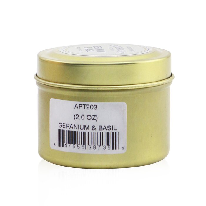 Apothecary Candle - Geranium & Basil - 56g/2oz