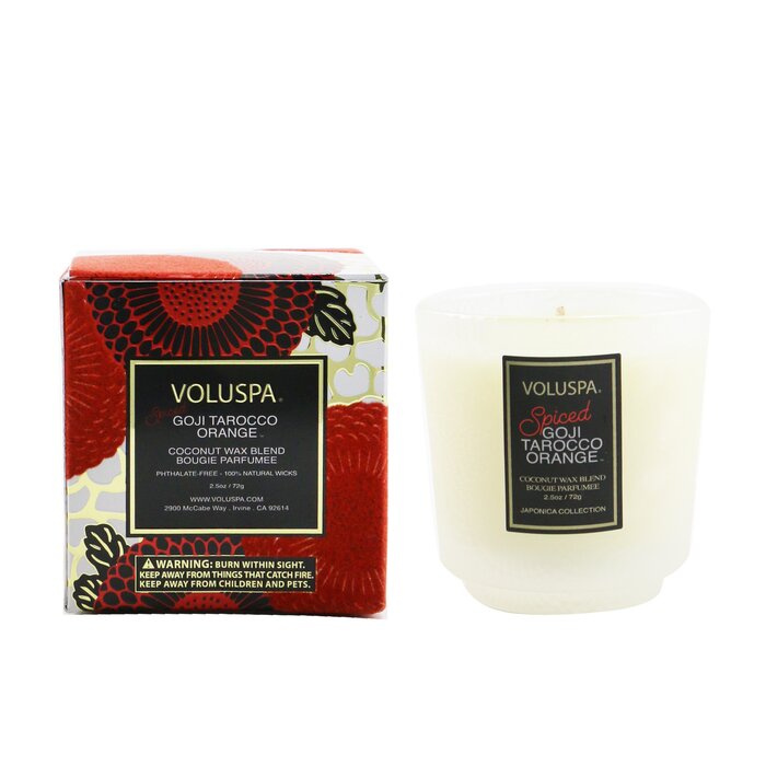 Petite Pedestal Candle - Spiced Goji Tarocco Orange - 72g/2.5oz