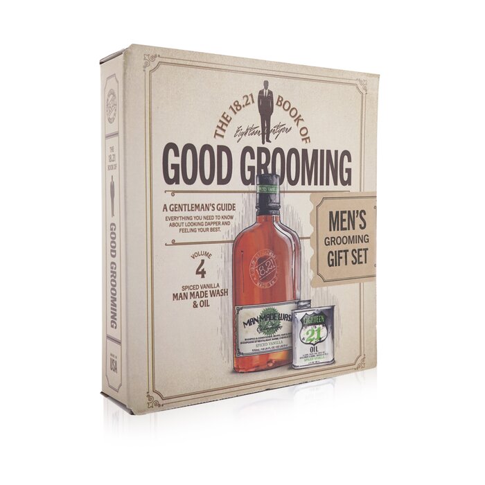 Book Of Good Grooming Gift Set Volume 4: Spiced Vanilla (wash 532ml + Oil 60ml) - 2pcs