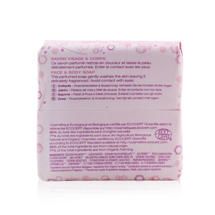 Rose Petals & Acacia Honey Soap - 100g/3.5oz