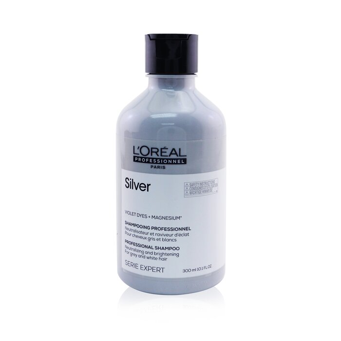 Professionnel Serie Expert - Silver Violet Dyes + Magnesium Neutralising And Brightening Shampoo (for Grey And White Hair) - 300ml/10.1oz