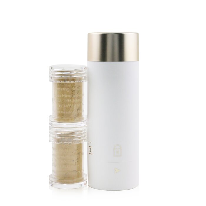 Amazing Base Loose Mineral Powder Spf 20 Refillable Brush (1x Brush, 2x Refills) - Latte - 2x2.5g/0.09oz