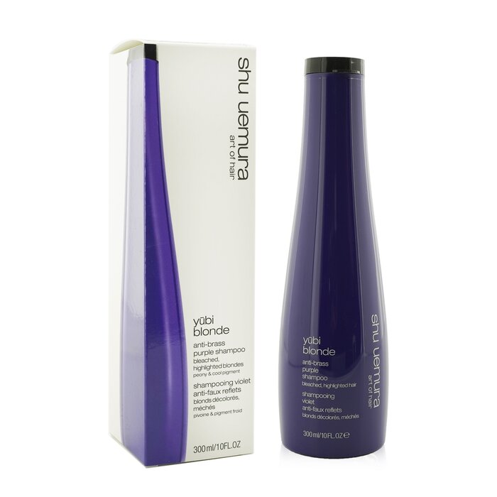 Yubi Blonde Anti-brass Purple Shampoo - Bleached, Highlighted Blondes - 300ml/10oz