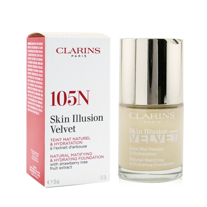 Skin Illusion Velvet Natural Matifying & Hydrating Foundation - # 105n Nude - 30ml/1oz