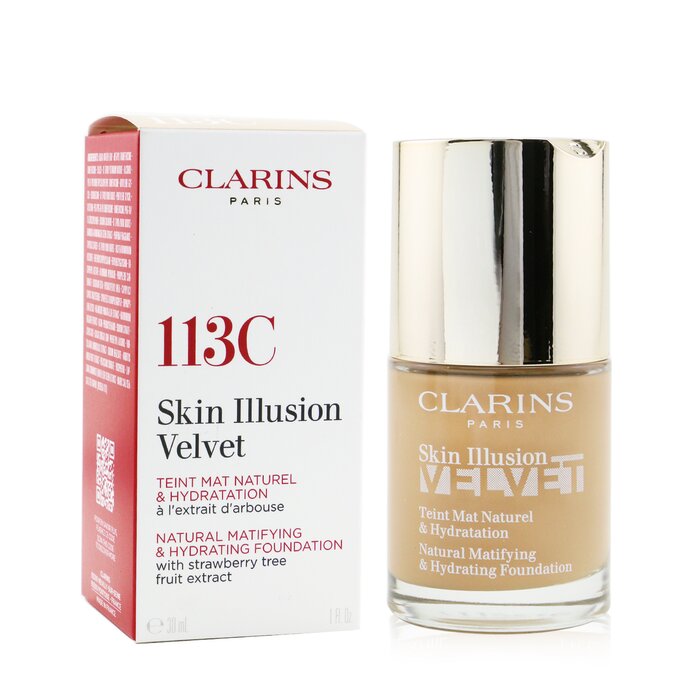 Skin Illusion Velvet Natural Matifying & Hydrating Foundation - # 113c Chestnut - 30ml/1oz