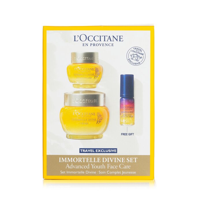 Immortelle Divine Set: Cream 50ml + Eye Balm 15ml + Overnight Reset Oil-in-serum 5ml - 3pcs