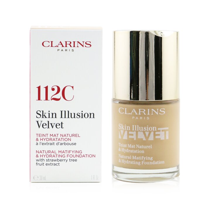 Skin Illusion Velvet Natural Matifying & Hydrating Foundation - # 112c Amber - 30ml/1oz