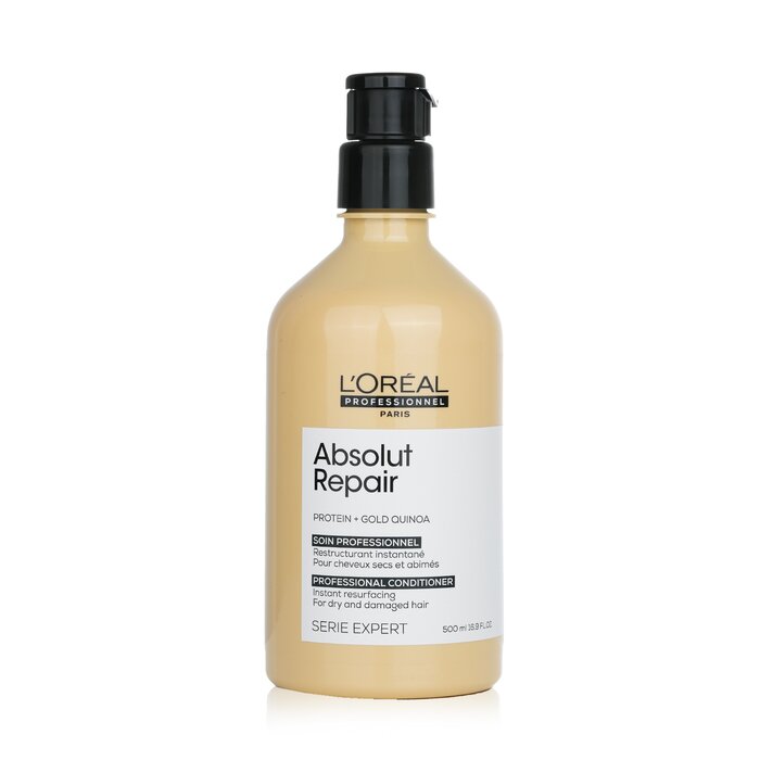 Professionnel Serie Expert - Absolut Repair Protein + Gold Quinoa Instant Resurfacing Conditioner (for Dry & Damaged Hair) - 500ml/16.9oz