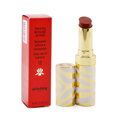 Phyto Rouge Shine Hydrating Glossy Lipstick - # 12 Sheer Cocoa - 3g/0.1oz