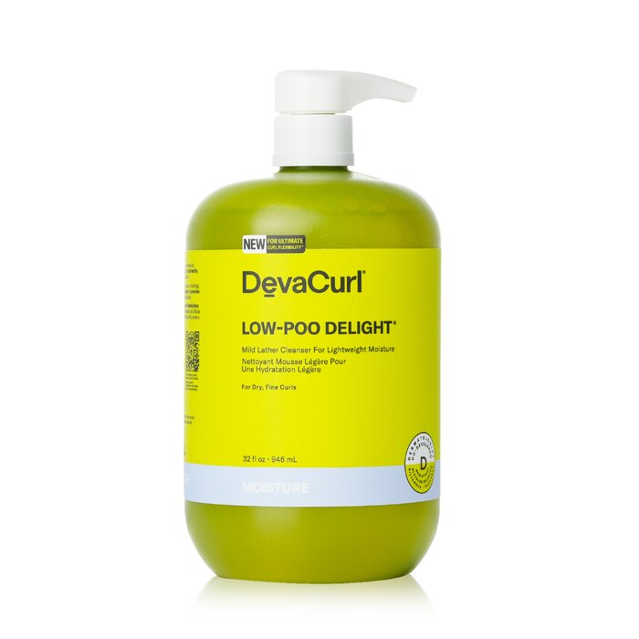 Low-poo Delight Mild Lather Cleanser For Lightweight Moisture - For Dry, Fine Curls - 946ml/32oz