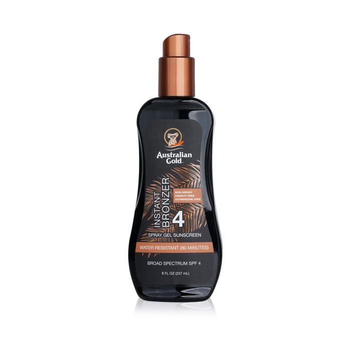 Spray Gel Sunscreen Spf 4 With Instant Bronzer - 237ml/8oz