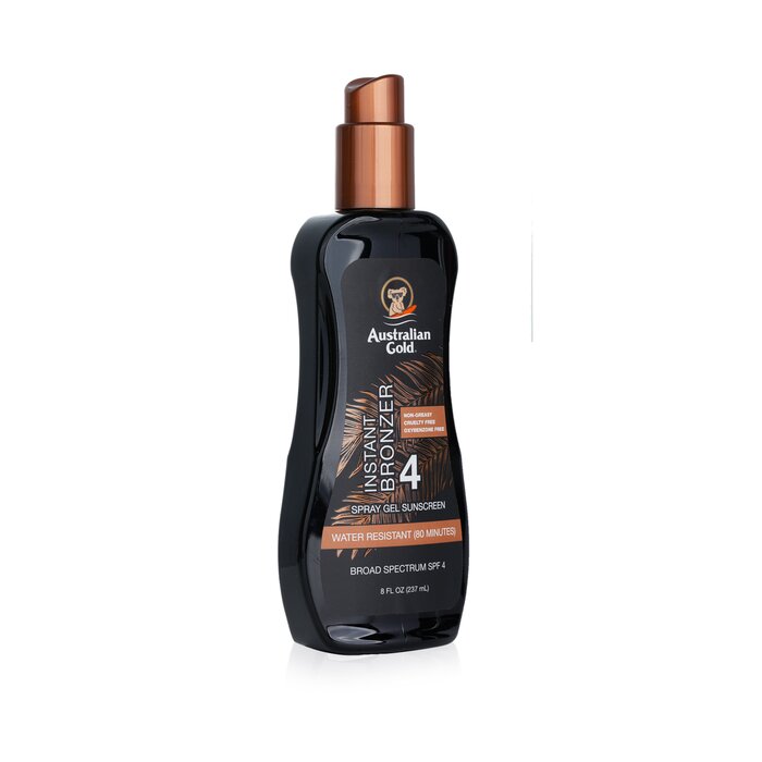 Spray Gel Sunscreen Spf 4 With Instant Bronzer - 237ml/8oz