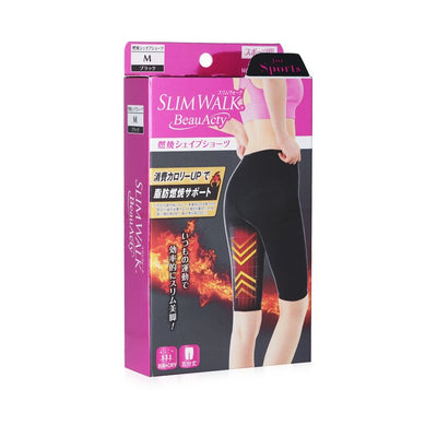 Compression Fat-burning Support Shape Shorts For Sports - #blacks (size: M) - 1pair