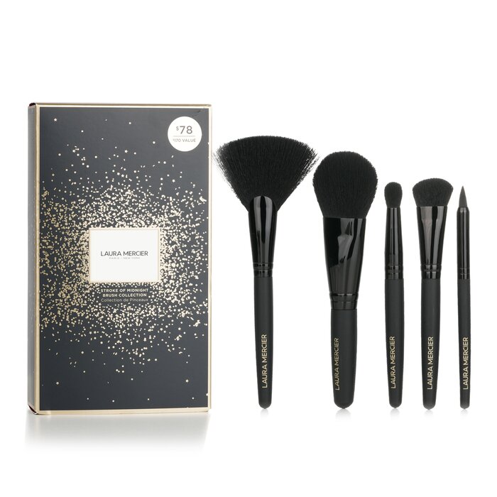 Stroke Of Midnight Brush Collection (5x Brush + 1xpouch) - 5pcs+1xPouch