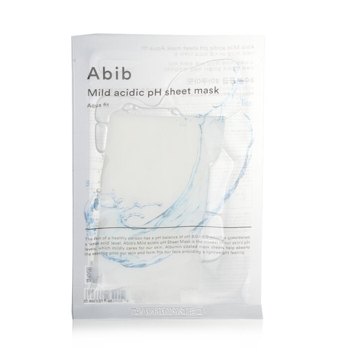 Mild Acidic Ph Sheet Mask - Aqua Fit - 30mlx10pcs