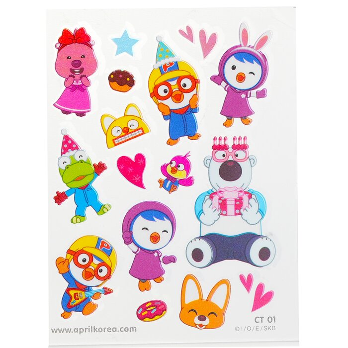 Pororo Body Sticker - # Ct01 - 1pc