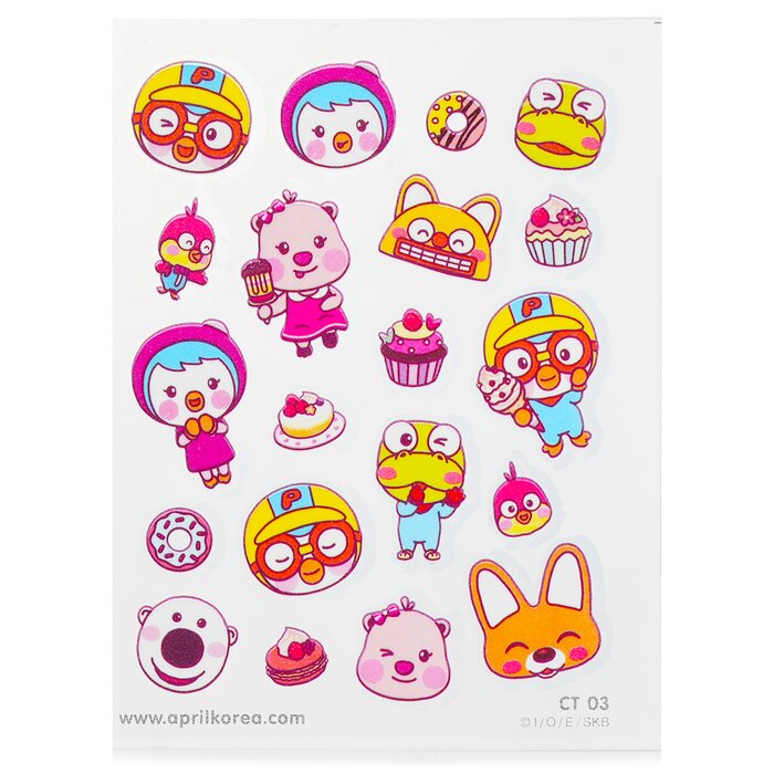 Pororo Body Sticker - # Ct03 - 1pc