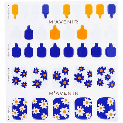 Nail Sticker (patterned) - # Daisy Flower Garden Pedi - 36pcs