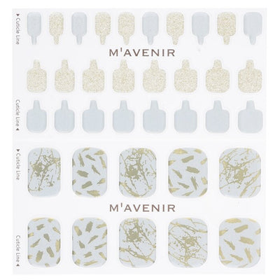Nail Sticker (patterned) - # Powder Of Gold Pedi - 36pcs