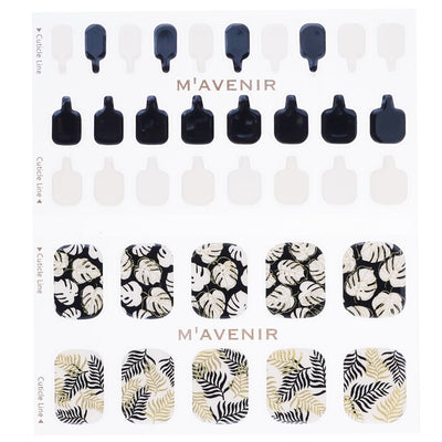 Nail Sticker (patterned) - # Tropical Palmtree Pedi - 36pcs