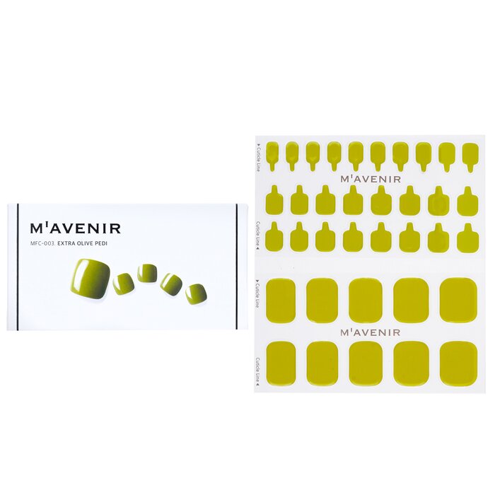 Nail Sticker (green) - # Extra Olive Pedi - 36pcs