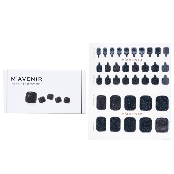 Nail Sticker (black) - # The Milky Way Pedi - 36pcs