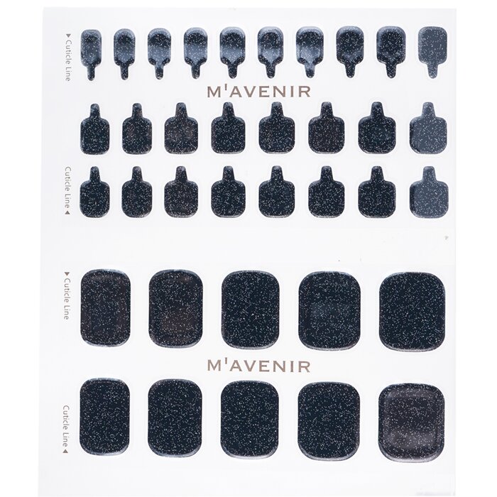 Nail Sticker (black) - # The Milky Way Pedi - 36pcs